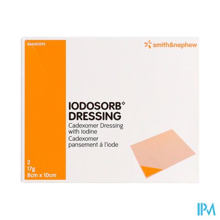 Iodosorb Dressing 17g 8x10cm 2 66001293