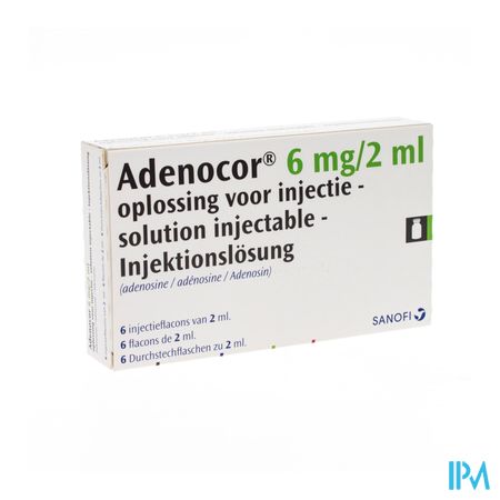 Adenocor 6 mg/2 ml sol. inj. i.v. flac. 6 x 2 ml