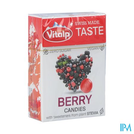 Vitalp Bonbon Baies Rouges S/sucre Stevia 25g