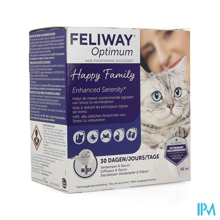 Feliway Optimum Kat Verdamper +30 Dagen Fl 48ml