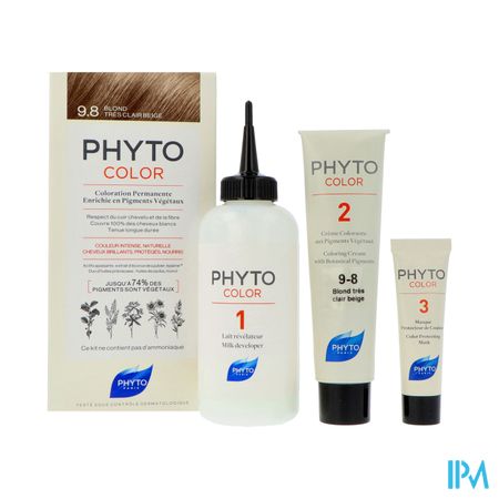 Phytocolor 9.8 Blond Tres Clair Beige 1