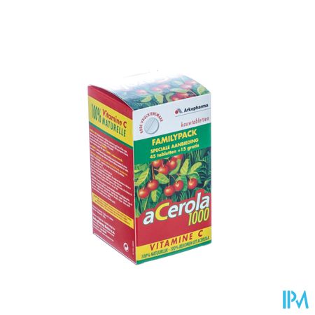 Arkovital Acerola 1000 Familypack Kauwtabl 60