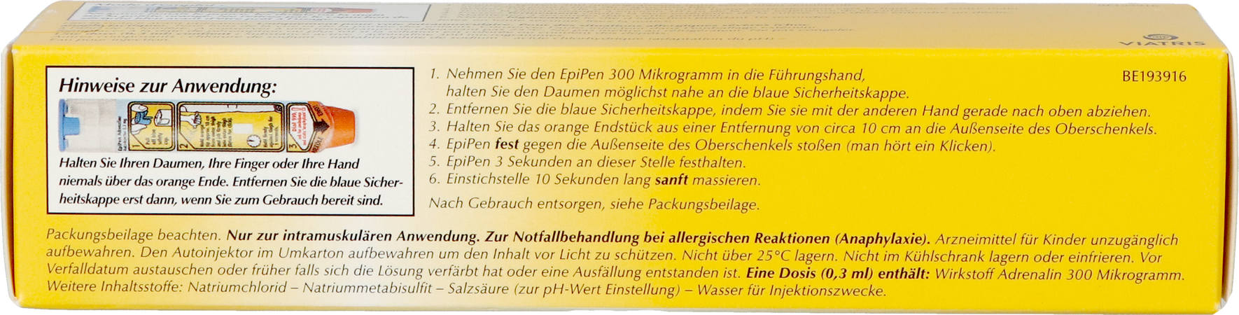 Epipen 0,30mg Patroon 0,3ml Sol Inj 1mg/ml 8