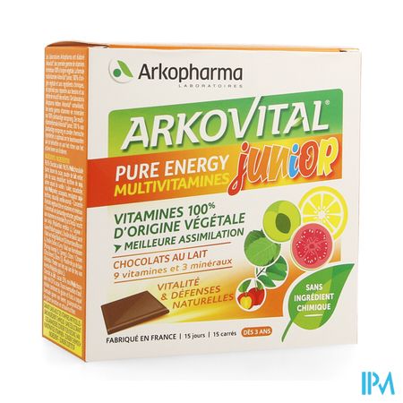 Arkovital Pure Energy Junior Carre Chocolat 15