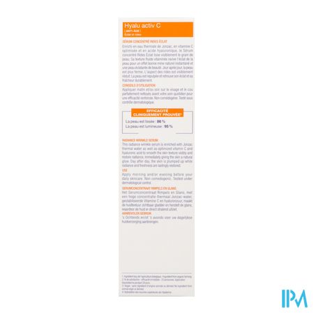 Jonzac Serum Hyalu C Gecon. Rimpels 30ml 9