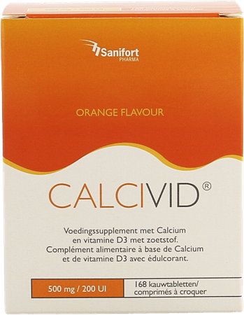 Calcivid 500mg/200ie Orange Chew 168 1