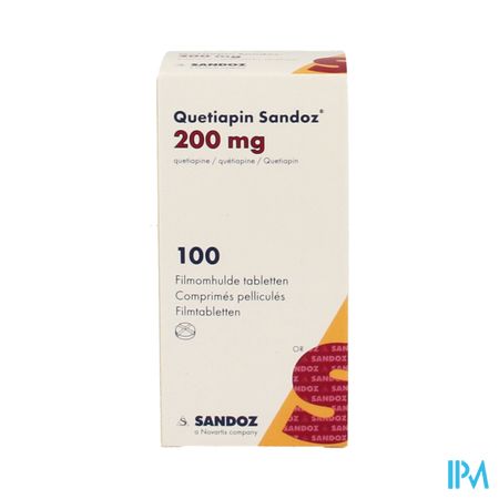 Quetiapin Sandoz 200mg Pot Filmomh Tabl 100 2