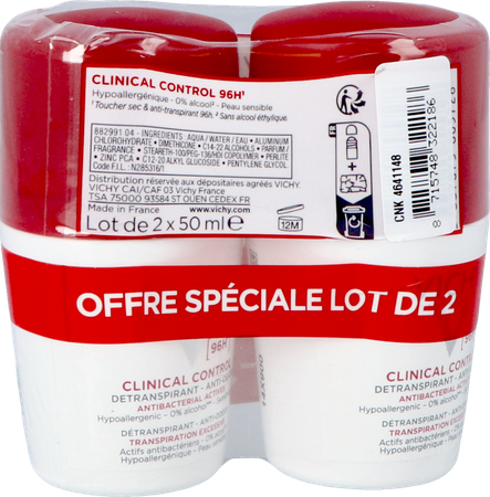 Vichy Deo V Roll 96h Clinical Ctrl Duo 50ml 2e-50% 3
