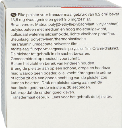 Rivastigmine Viatris 9,5mg/24 Pleister Transder 90 9