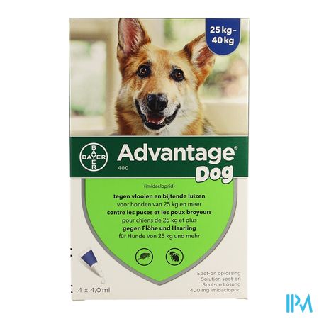 Advantage 400 Honden 25<40kg 4x4ml 2