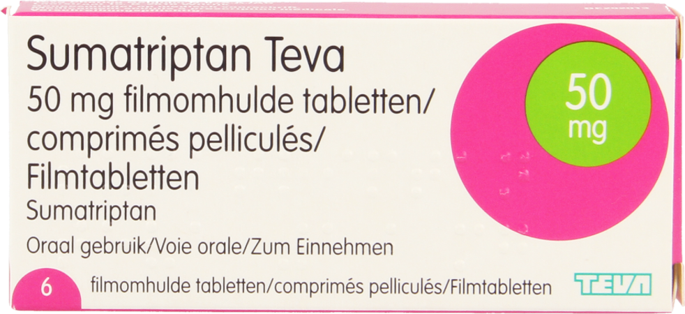 Sumatriptan Teva 50mg Comp Pell 6 X 50mg 4