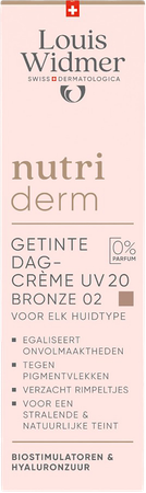 Widmer Nutriderm Getinte Dagcrème Uv 20 Bronze 02 Z Parfum 30ml 1