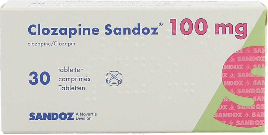 Clozapine Sandoz Comp 30 X 100mg 2