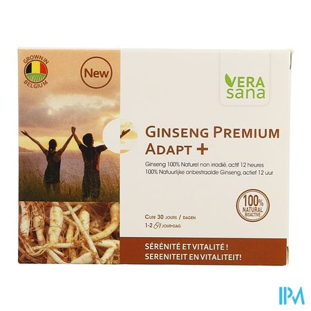 Ginseng Premium Adapt + Caps 30 Vera Sana 1