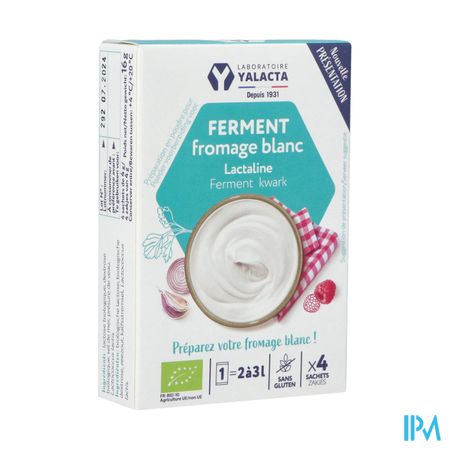 Yalacta Ferment Kwark Lactaline Bio 4x4g