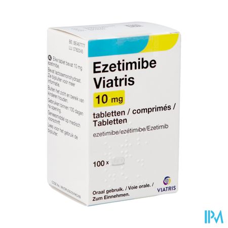 Ezetimibe Viatris 10mg Comp 100