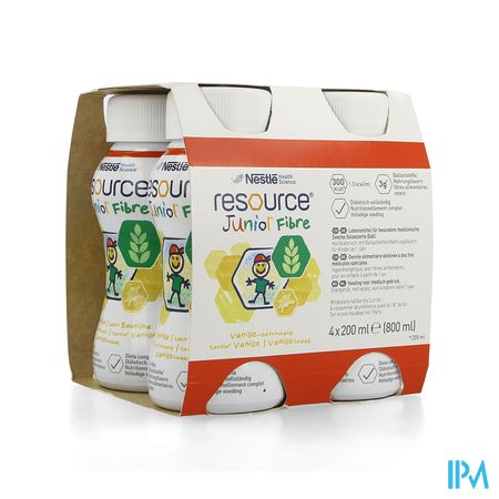 Resource Junior Fibre Vanille 4x200ml