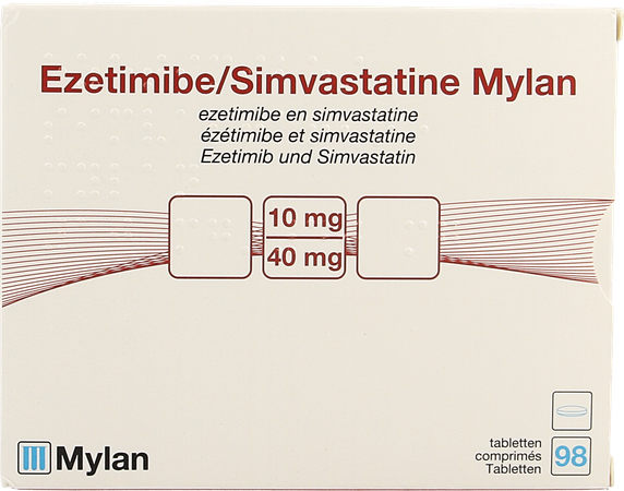 Ezetimibe Simvastatine Viatris 10mg/40mg Comp 98 2