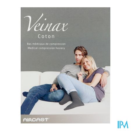 Veinax Chausset. Homme Coton 2 Long Noir Taille 5 2