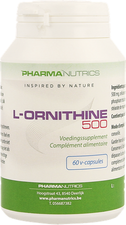 l-ornithine 500 V-caps 60 Pharmanutrics 3