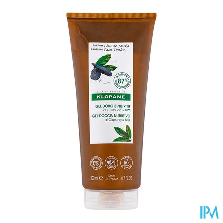 Klorane Lichaam Douchegel Tonkaboon 200ml 1