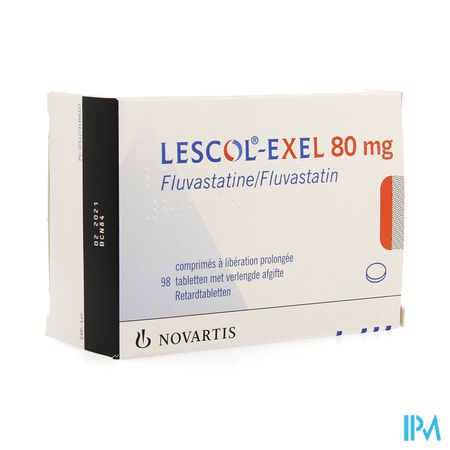 Lescol Exel Comp 98 X 80mg