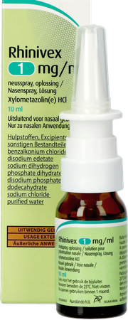Rhinivex 1mg/ml Neusspray Opl 10ml 10