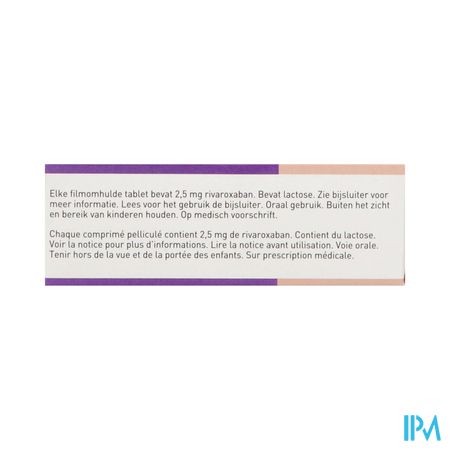 Rivaroxaban EG 2,5Mg Filmomh Tabl 56 1