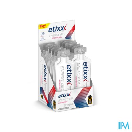 Etixx Energy Gel Raspberry 12x40ml
