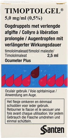 Timoptolgel 5,0mg/ml 0,50% 2,5ml 4