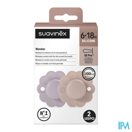Suavinex Wonder Soother Sili.rev.6-18m Lavende Duo 1