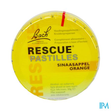 Bach Rescue Pastilles Orange S/sucre 50g