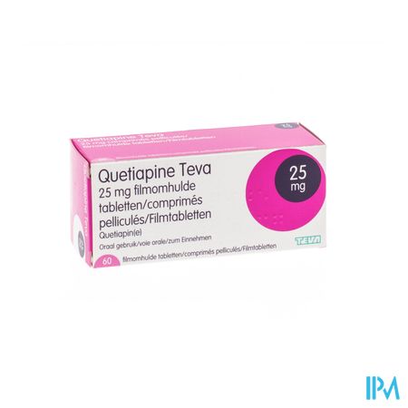 Quetiapine Teva 25mg Comp Pell 60 1