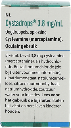 Cystadrops 3,8mg/ml Fl 1 X 5ml 2