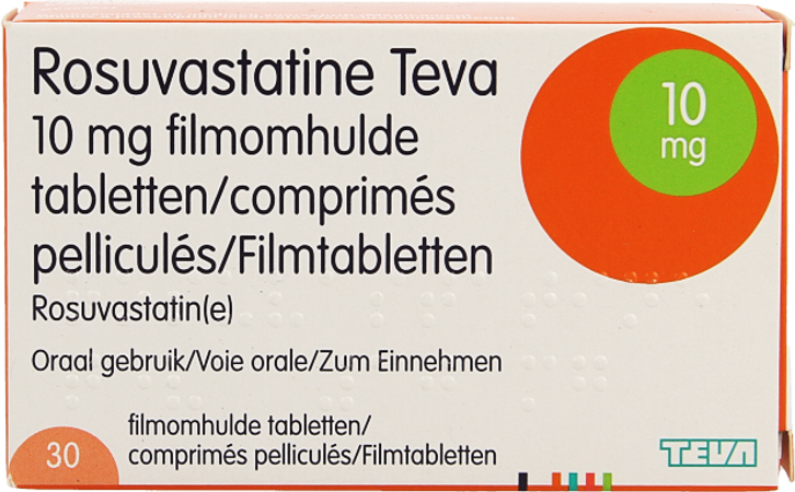 Rosuvastatine Teva 10mg Comp Pell 30 1