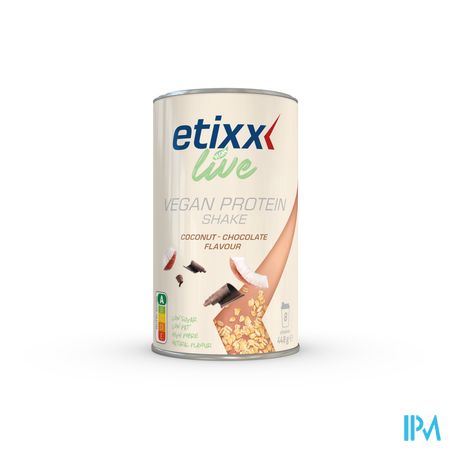 Etixx Live Vegan Protein Shake Coco-choco Pdr 448g 1