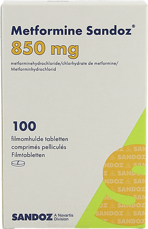 Metformine Sandoz 850mg Filmomh Tabl Pot100x850mg 2