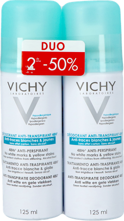 Vichy Deo A/trace Aerosol 48u Duo 2x125ml 1