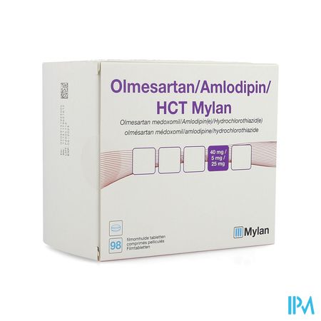 Olmesartan/amlodip/hct Viatris 40/5/25 Filmtabl 98