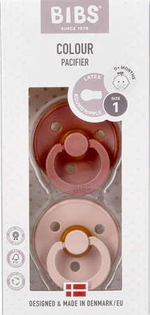 Bibs 1 Fopspeen Duo Woodchuck Blush 1