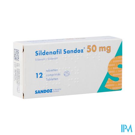 Sildenafil Sandoz 50mg Filmomh Tabl 12x 50mg