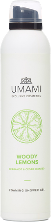 Umami Woody Lem.berg.&ceder Foam. Shower Gel 200ml 1