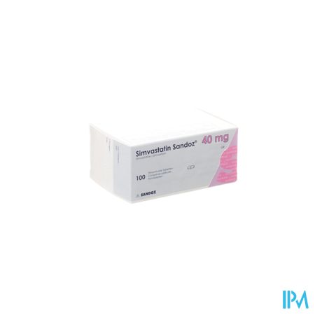 Simvastatine Sandoz 40mg Impexeco Comp Pell 100