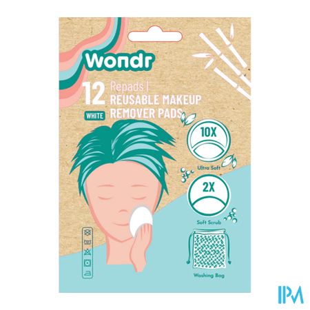 Wondr Herbruikbare Watjes Wit 12 1
