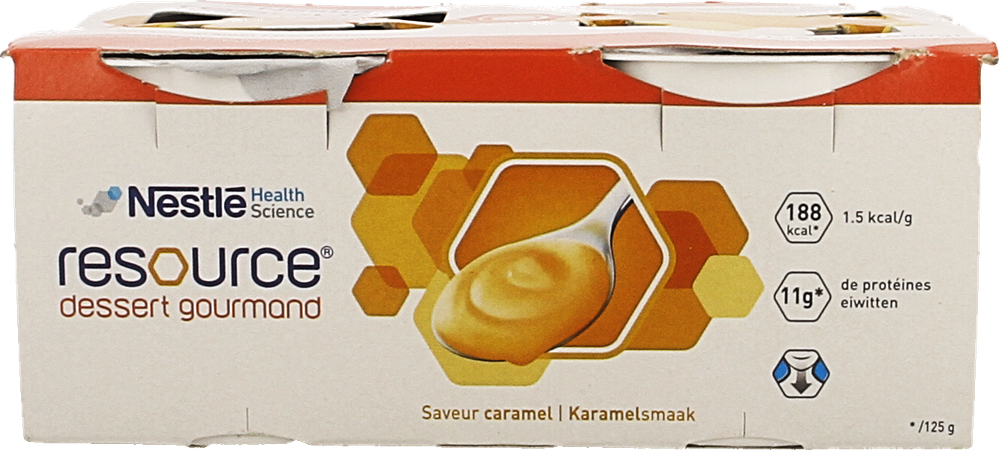 Resource Dessert Gourmand Caramel 4x125g 2