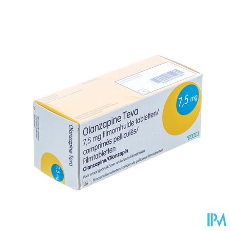 Olanzapine Teva 7,5mg Filmomh Tabl 56 X 7,5mg