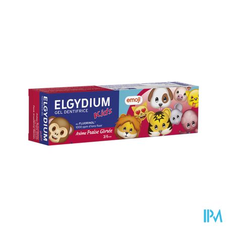 Elgydium Tandpasta Kids Emoji Frisse Aardb.50ml Nf