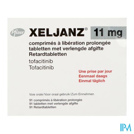 Xeljanz 11mg Verl.afgifte Tabl 91 X 11mg Blister 1