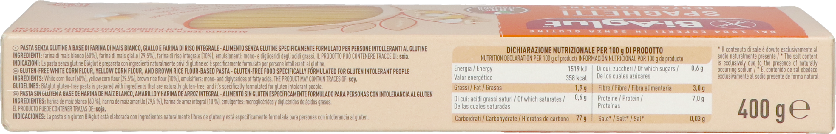 Bi-aglut Spaghetti 400g Revogan 5