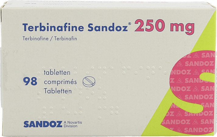 Terbinafine Sandoz Comp 98 X 250mg 3